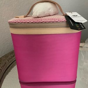 Consuela pink slim train case (New never used)